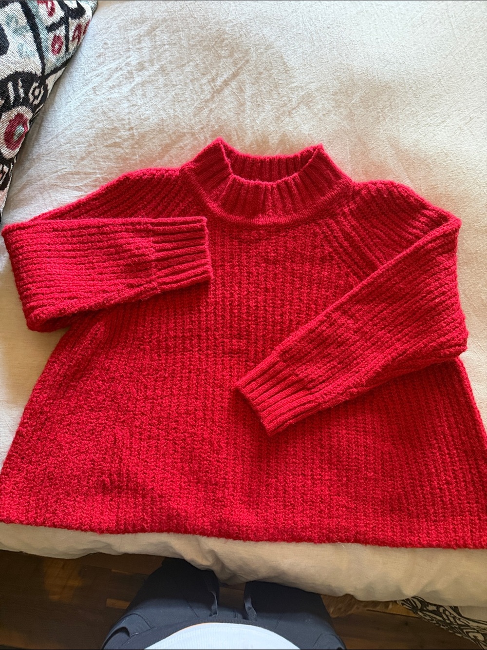 Farm Rio Classic Red Women's Knit Sweater